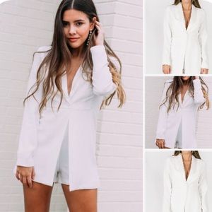 Blazer mock romper- size L